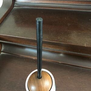 Rare Mid Century Decor 1960’s Kreisler Aluminum & Wood Ball Desk Set